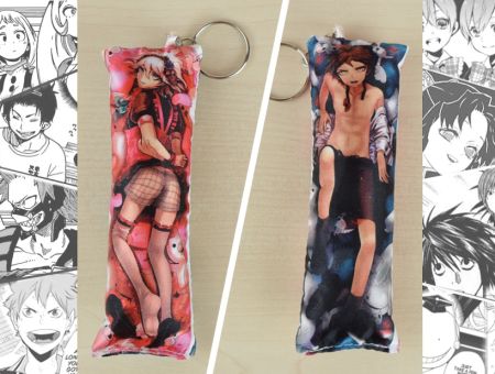 Дакімакура Данганронпа Danganronpa, Нагіто и Хіната, двостороння міні міні 13*5см 4024 брелок