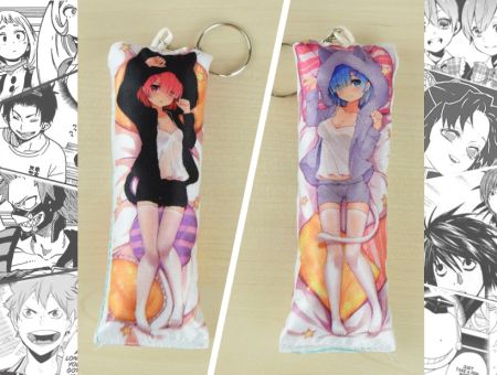 Дакімакура Рєм та Рам Re:Zero Рі: Дзеро, двостороння міні 13*5см 4029