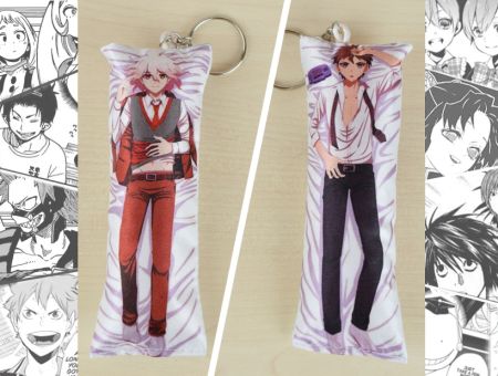 Дакімакура Данганронпа Danganronpa, Нагіто и Хіната, двостороння міні міні 13*5см 4035 брелок