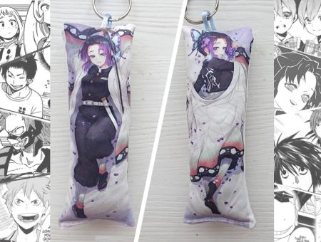Дакімакура Demon Slayer Клинок, що розтинає демонів, Шинобу Кочо, двостороння міні 13*5см 4043