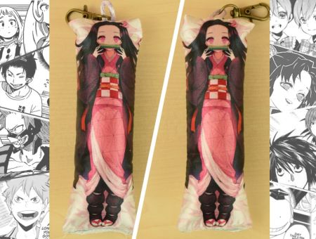 Дакімакура Demon Slayer Клинок, що розтинає демонів, Незуко, двостороння міні 13*5см 4088