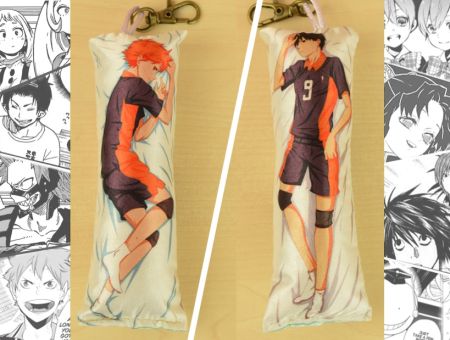 Дакімакура Волейбол!! Haikuyy!! , двостороння міні 13*5см Шойо Хіната & Тобіо Кагєяма 4104