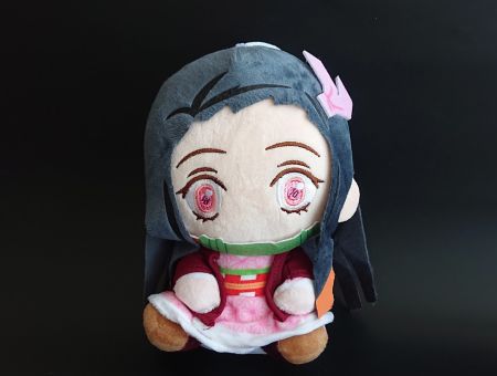 Сувенір плюшева Іграшка Незуко Клинок, що розтинає демонів Demon Slayer  20см