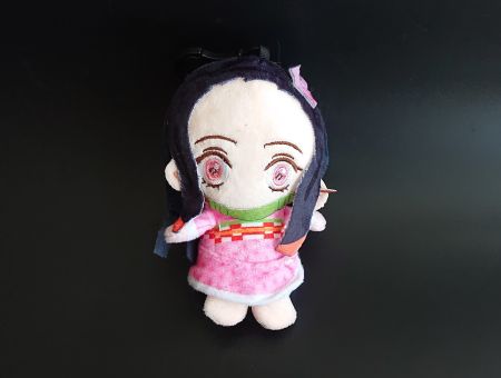 Плюшева Іграшка-брелок Незуко Клинок, що розтинає демонів Demon Slayer 13см