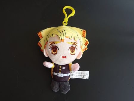 Плюшева Іграшка-брелок Зеніцу Клинок, що розтинає демонів Demon Slayer 13см