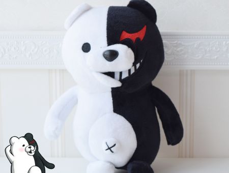 Сувенір плюшева іграшка Монокума 25 см Данганронпа
