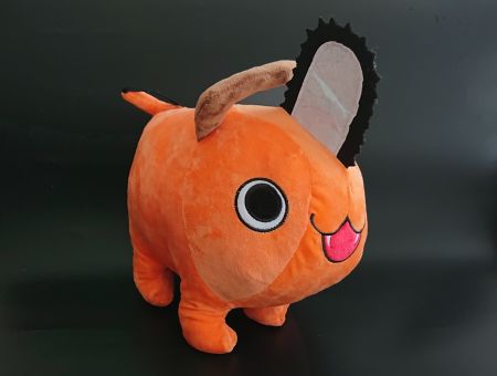 Сувенир плюшевая Игрушка-подушка Почита большой Человек-бензопила Chainsaw Man 38*35см