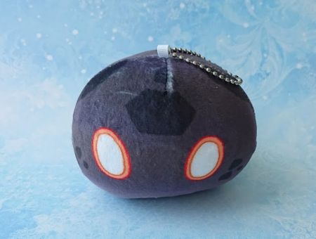 Сувенір плюшева іграшка міні-Слайм Гео з Геншин Імпакт Genshin Impact , 10*8см 