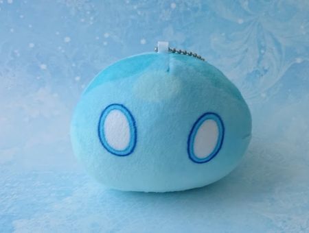 Сувенір плюшева іграшка Гідро міні-Слайм з Геншин Імпакт Genshin Impact , 10*8см 