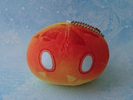 Сувенір плюшева іграшка Піро міні-Слайм з Геншин Імпакт Genshin Impact , 10*8см 