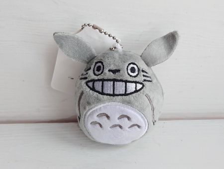 Сувенір плюшева Іграшка-брелок Totoro сірий 8 (10см)