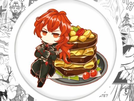 Магніт Геншин Імпакт Особлива страва від Дилюка Genshin Impact М-58-002301