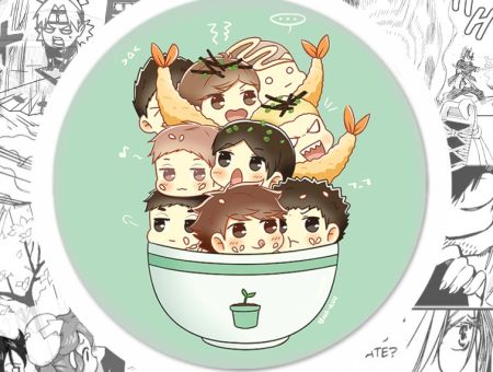 Магніт Haikyuu!! Волейбол!! Сейджо-темпура М-58-002375