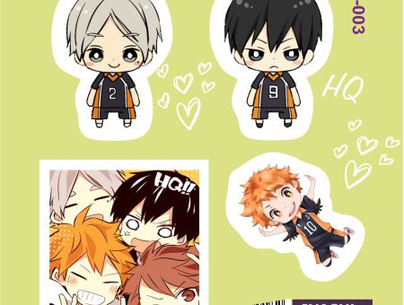 Наліпки №2-003 Волейбол Haikyuu!!