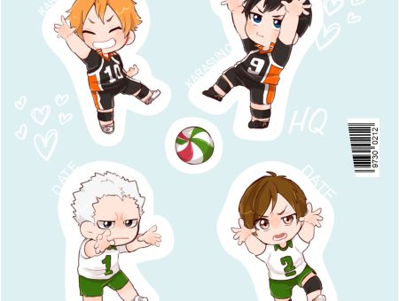 Наліпки №2-006 Волейбол Haikyuu!!