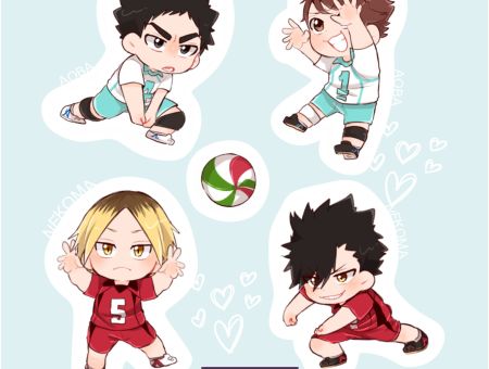Наліпки №2-007 Волейбол Haikyuu!!