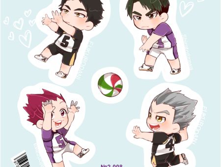 Наліпки №2-008 Волейбол Haikyuu!!
