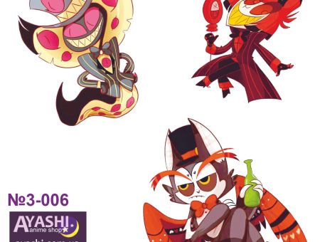 Наклейки №3-006 Hazbin Hotel 