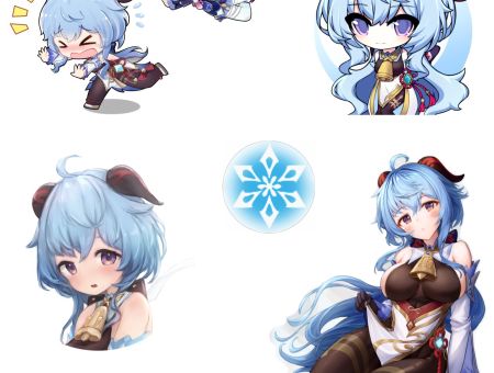 Наліпки №4-001 Гань Юй Геншин Імпакт Genshin Impact