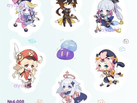 Наліпки Геншин Імпакт Genshin Impact Микс №4-008