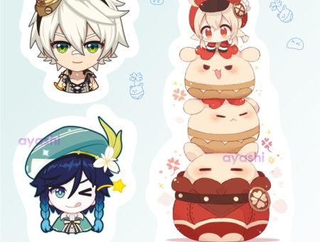 Наліпки Геншин Імпакт Genshin Impact Мікс №4-010