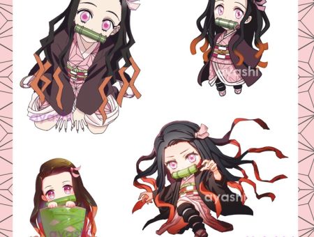 Наліпки Клинок, що розтинає демонів Kimetsu no Yaiba Demon Slayer №6-004