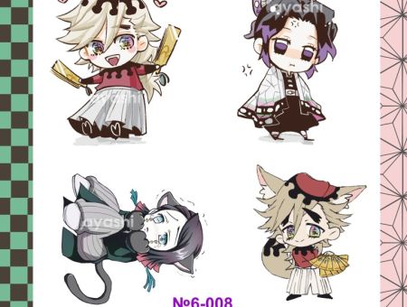 Наліпки Клинок, що розтинає демонів Kimetsu no Yaiba Demon Slayer №6-008