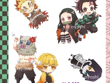 Наліпки Клинок, що розтинає демонів Kimetsu no Yaiba Demon Slayer №6-009