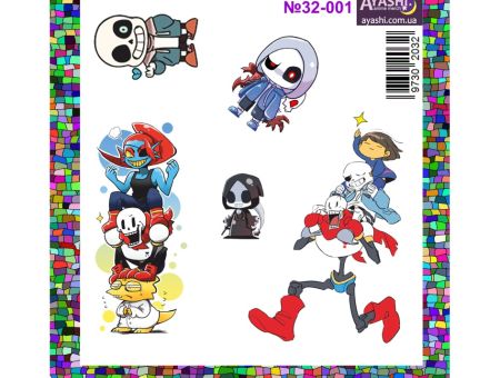 Наклейки Андертейл Undertale №32-001