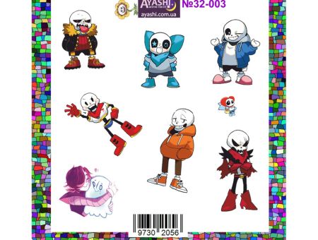 Наклейки Андертейл Undertale №32-003