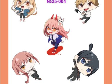 Наліпки Людина-бензопила Chainsaw Man №25-004