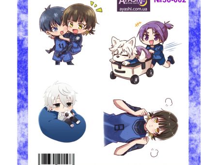 Наклейки Синяя тюрьма Blue Lock №36-002