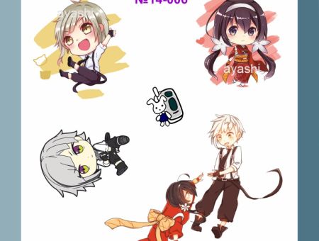 Наклейки Bungo Stray Dogs Ацуши и Кёка №14-006