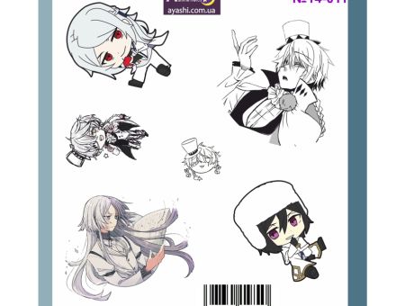 Наліпки Великий з Бродячих псів Bungo Stray Dogs №14-011