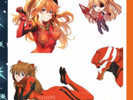 Наліпки Євангеліон Evangelion Аска №7-002