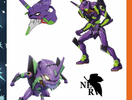 Наклейки Евангелион Evangelion Модуль-01 №7-004