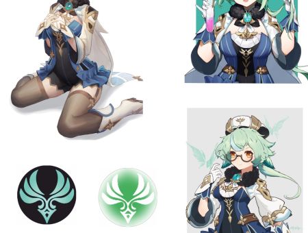 Наліпки №4-003 Сахароза  Геншин Імпакт Genshin Impact