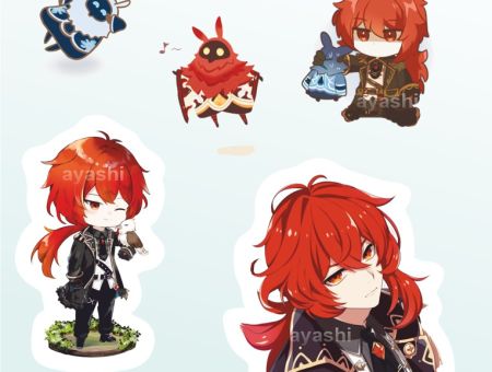 Наліпки Геншин Імпакт Genshin Impact Ділюк №4-013