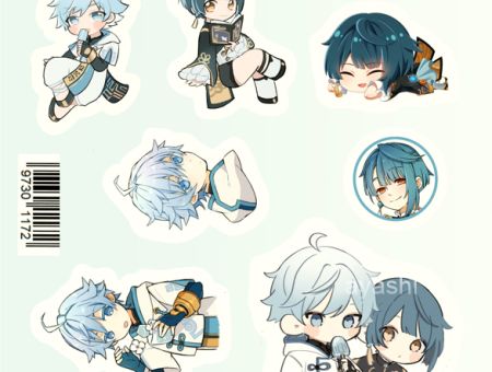 Наліпки Геншин Імпакт Genshin Impact Сін Цю та Чун Юнь №4-023