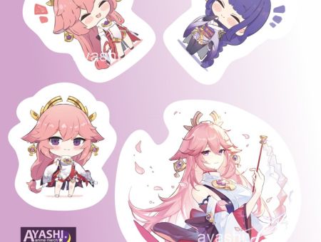 Наліпки Яе Міко Геншин Імпакт Genshin Impact №4-029