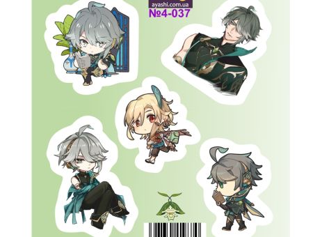 Наліпки Аль-Хайтам Геншин Імпакт Genshin Impact №4-037