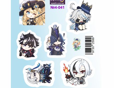 Наліпки Геншин Імпакт Genshin Impact №4-041