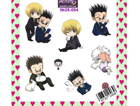 Наклейки Охотник х Охотник  Hunter x Hunter №28-004