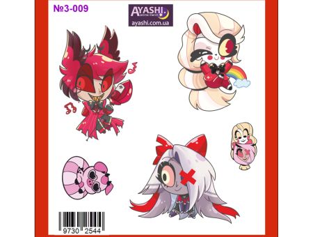 Наклейки Отель Хазбин Hazbin Hotel №3-009