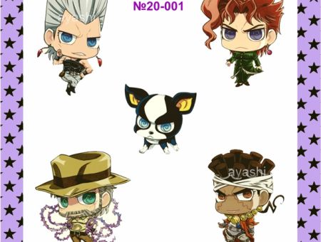 Наклейки Невероятные приключения Джо Джо Jojo's Bizarre Adventure №20-001