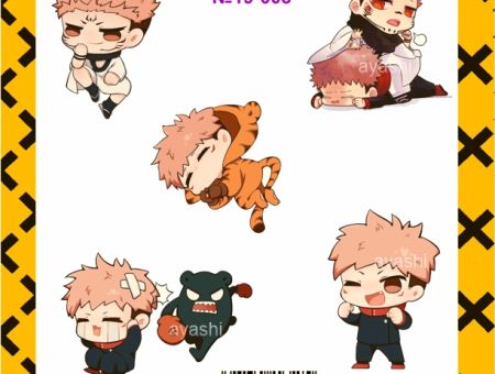 Наклейки Итадори Юдзи и Сукуна Магическая Битва Jujutsu Kaisen №19-003