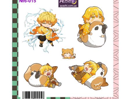 Наліпки Зєницю Клинок, що розтинає демонів Kimetsu no Yaiba Demon Slayer №6-015