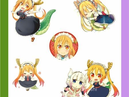 Наклейки Kobayashi-san Chi no Maid Dragon №17-002