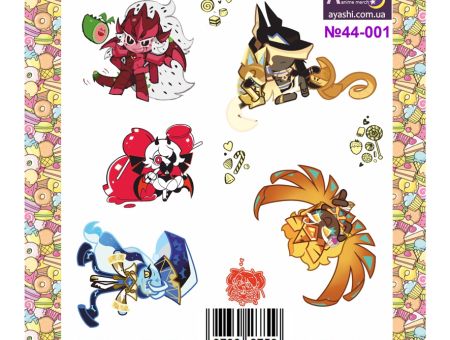 Наліпки Кукі ран Cookie run №44-001
