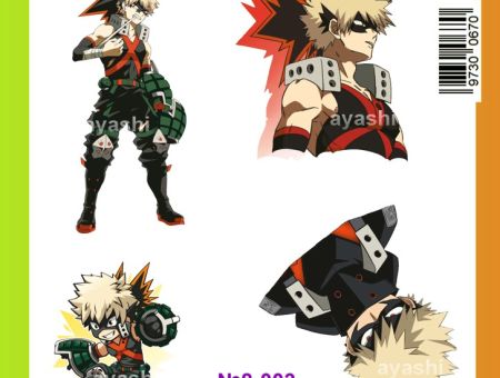 Наклейки Моя геройская академия Boku no Hero Academia Кацуки Бакуго №8-003